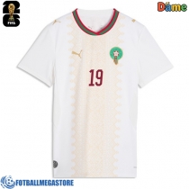 Fotballdrakt Dame Marokko Youssef En-Nesyri #19 Bortedrakt VM 2026 Kortermet
